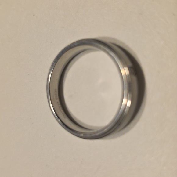 Stainless Steel Diamond Mens Band Ring with Diamond Accent Size 9 - Picture 10 of 10